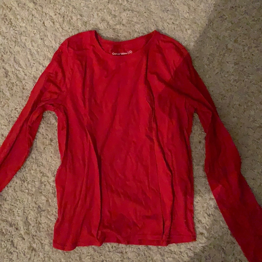outdoor voices workout long sleeve top